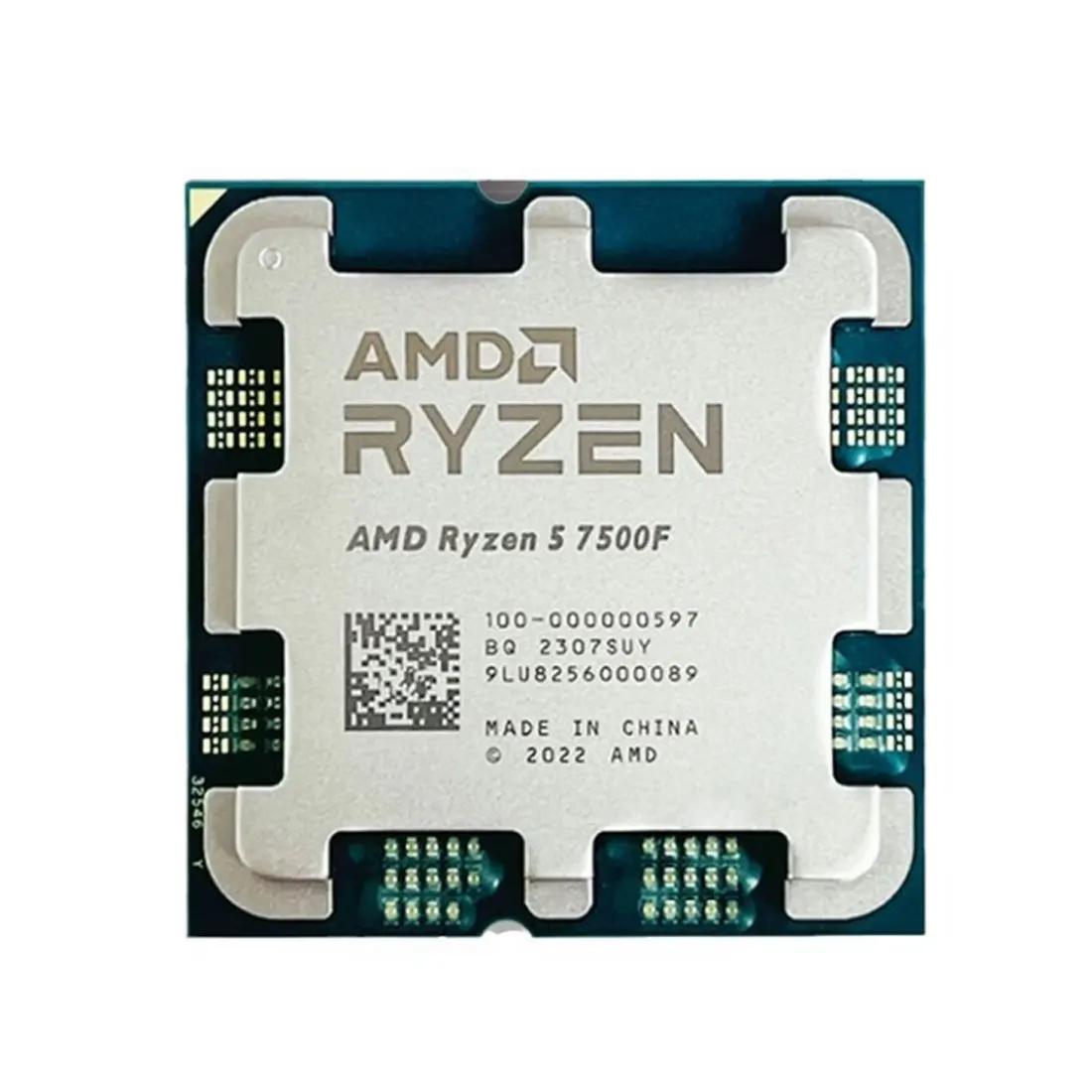AMD Ryzen 5 7500F AM5 CPU Ʈ, 6 ھ ִ νƮ, 5.0GHz 65W AMD Ryzen 5 7500F μ, ǰ